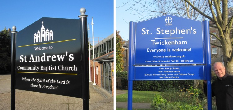 Church Signs AS760 Post Mounted